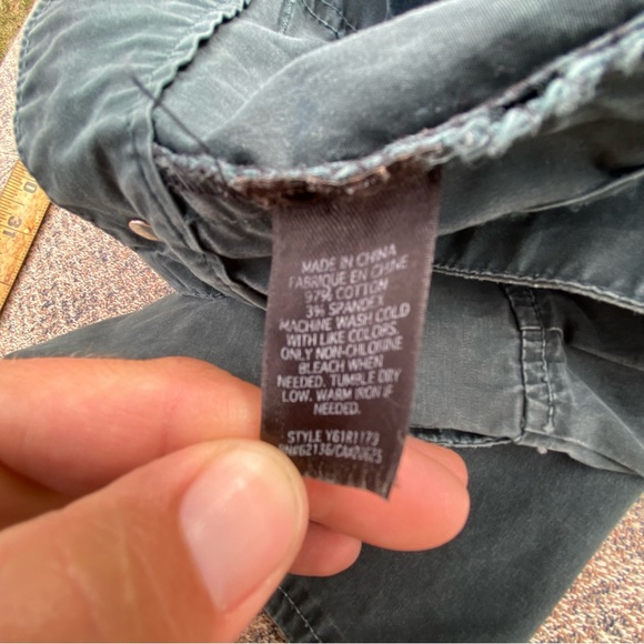 Guess Jeans Pants Vtg Heavy Capri Cargo Pockets - Picture 7 of 12